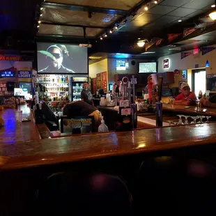 people sitting at the bar