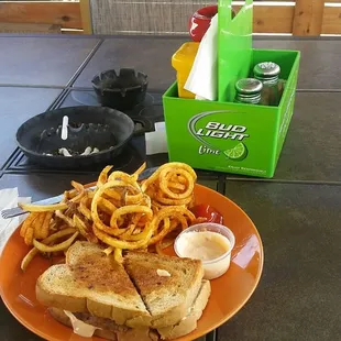 Reuben and Curly fries yum