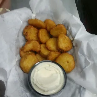 Fried pickles!!
