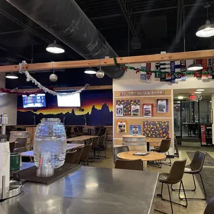 Seating. Water w cups