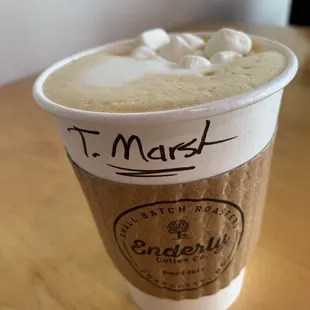 Toasted marshmallow latte