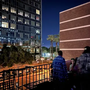 Club endgame 2nd floor Patio view facing adjacent building