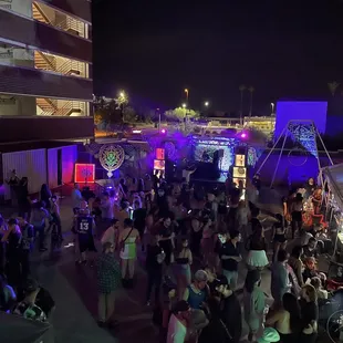 DJ event outside main stage.