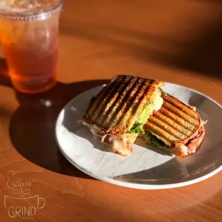 Turkey, Avocado and Cheese Panini