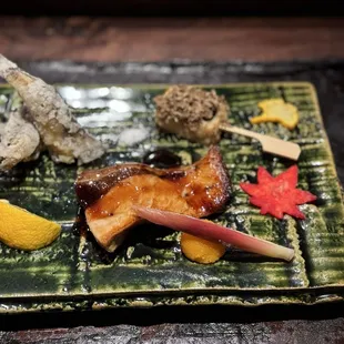 grilled fish, food