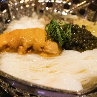 Japanese Uni and Caviar Soumen