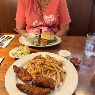 Fish &amp; Chips and Chicken Sandwich was great.