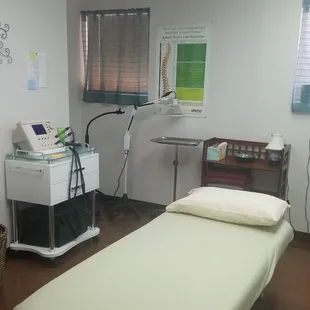 Treatment room #2 with microcurrent machine.