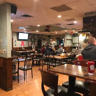 people sitting at tables