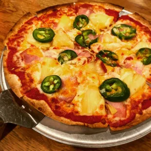 Hawaiian Pizza + Jalapeños