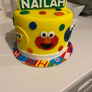 Sesame street custom cake