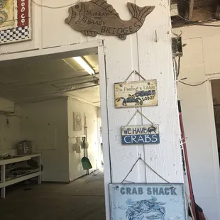 the inside of a garage