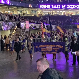 St. Augustine High School marching band.