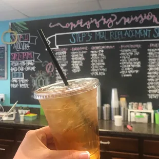 Delicious peach tea!