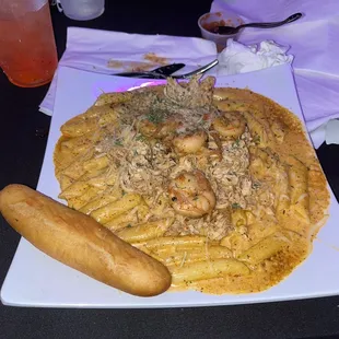 Cajun Chicken And Shrimp Pasta