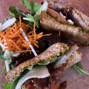 Turkey club sandwich