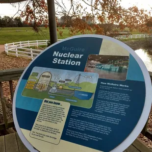 Nuclear Station plaque on the deck out back