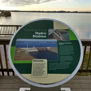 Hydro Station plaque on the deck