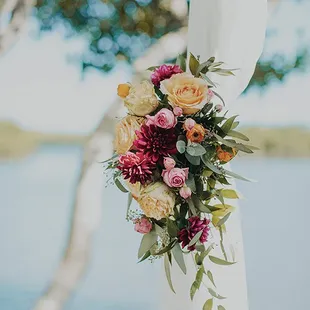 Ceremony arch flower by Sarah