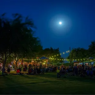 a full moon in the sky