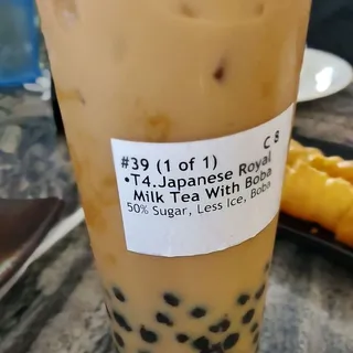 Tiger Boba Milk Tea With Pearl