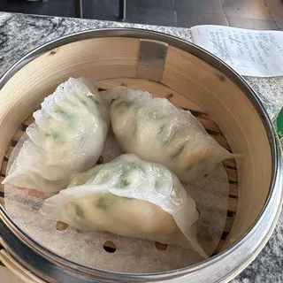 S21. Steam Chives & Shrimp Dumplings ( 3 )