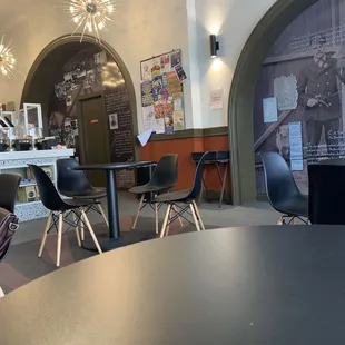 the interior of a coffeehouse