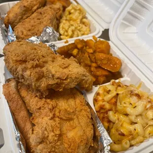 hicken and macaroni and cheese