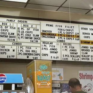 Menu updated 2022
