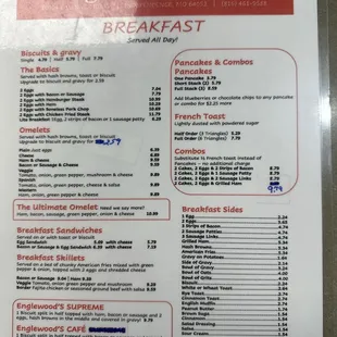 Menu front