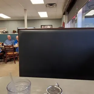 two empty glasses on a table