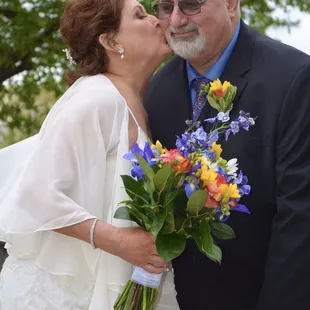 Special brides bouquet with freesia