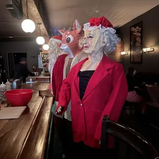 The ladies are always here in different outfits