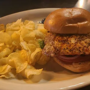 Hubby had the Cajun Tenderloin served with chips. I had the 3 egg omelet , double bacon, and toast.