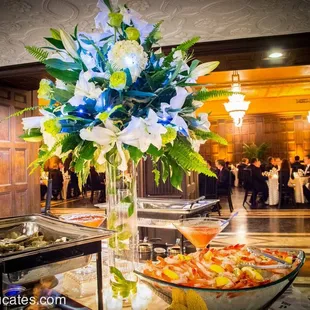English Oak Room Appetizer Set-Up