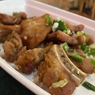 Salt and pepper pork chop