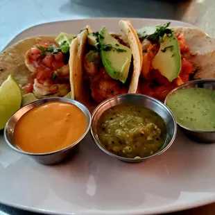 a plate of mexican food