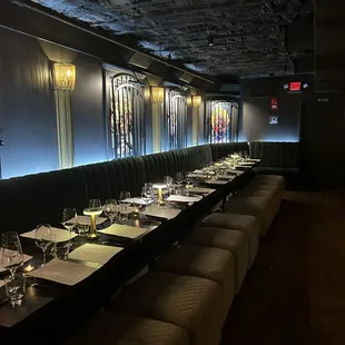 interior, sushi and sashimi