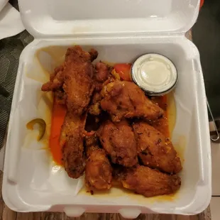 Medium spicy buffalo wings