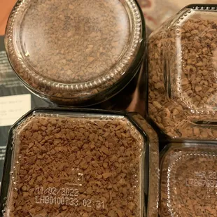 a variety of coffee beans