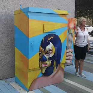Electric box murals
