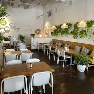 the interior of a restaurant