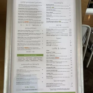 Menú