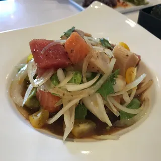 Tuna and Halibut Carpaccio