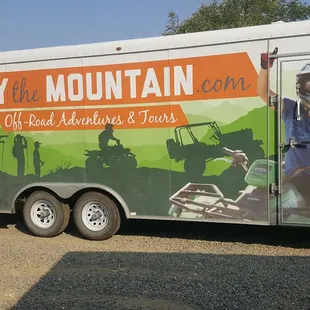 You know you're in the right place when you see their large truck parked upfront!