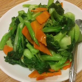 Stir Fried Mixed Green Vegetables