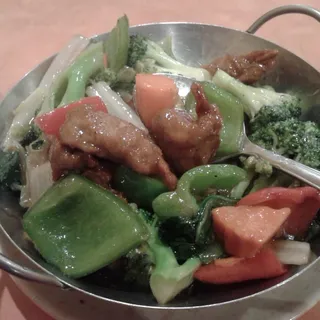 Basil Soy Chicken with Mixed Green Vegetables