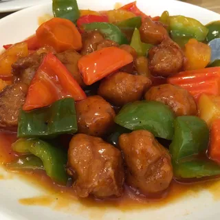 #33. Sweet & Sour Soy Chicken w/ Bell Peppers & Pineapple