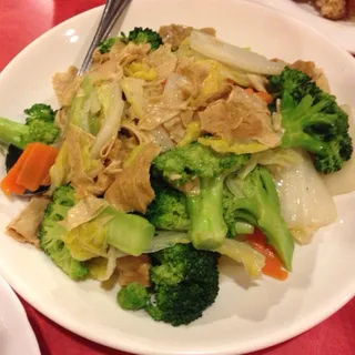 #54. Bean Curd Pouch w/ Napa Cabbage & Green Vegetable