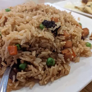 #83 House Special Fried Rice w/ BBQ Pork & Veggie Ham